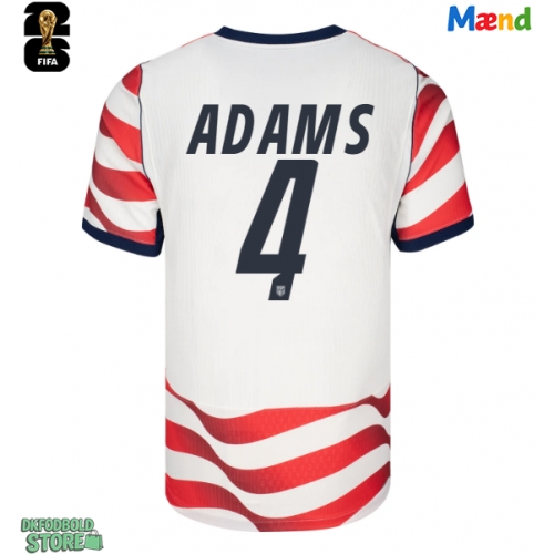 Forente stater Tyler Adams #4 Replika Hjemmebanetrøje VM 2026 Kortærmet